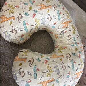 Boppy Nursing Pillow Cover with Orange, Teal, Gray Animal Print